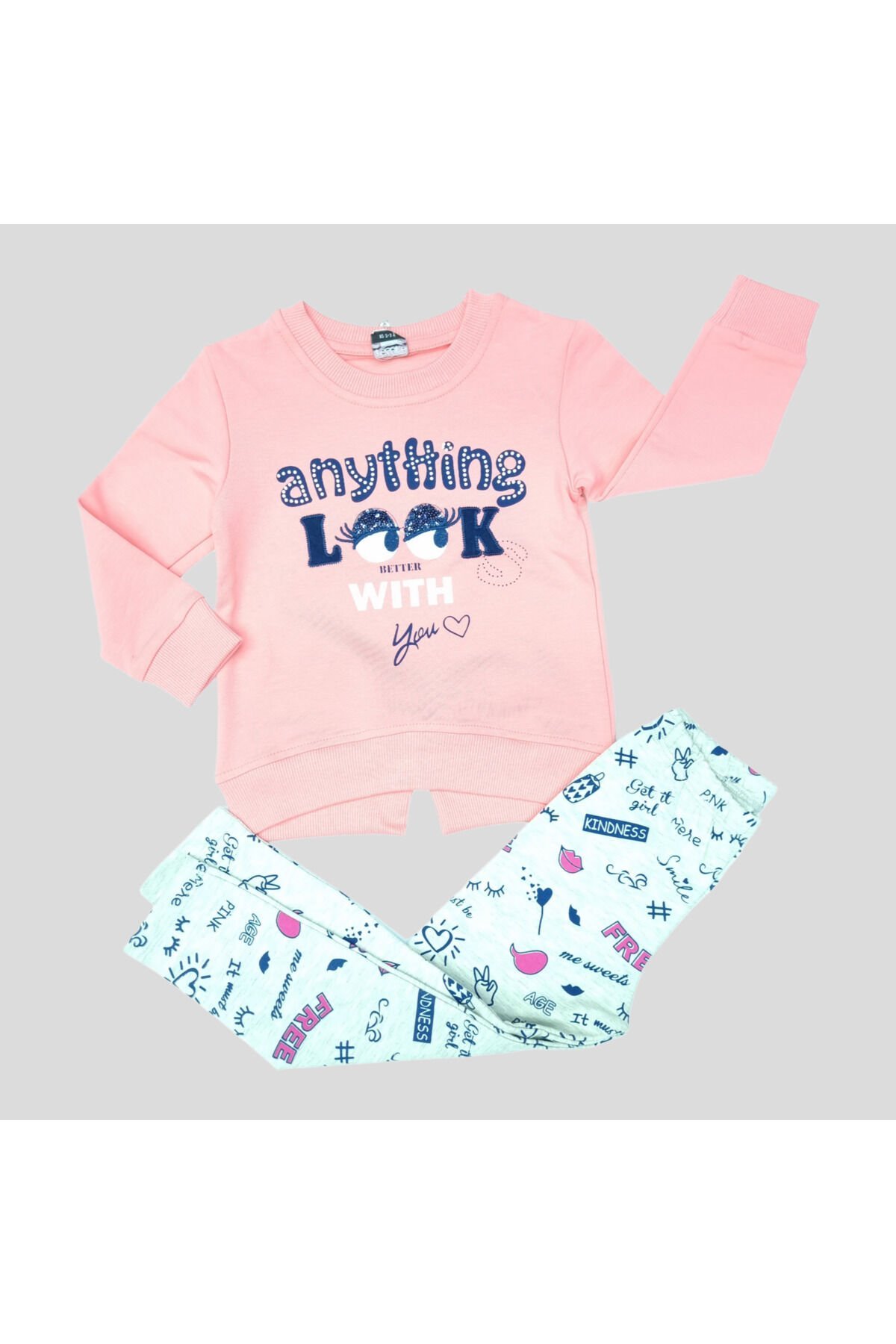 Pelops Kız Bebek Spor Eşofman Takım