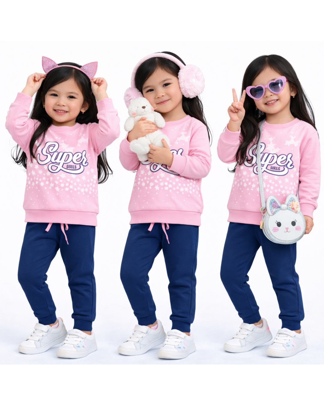 Pelops Kız Bebek Spor Eşofman Takım