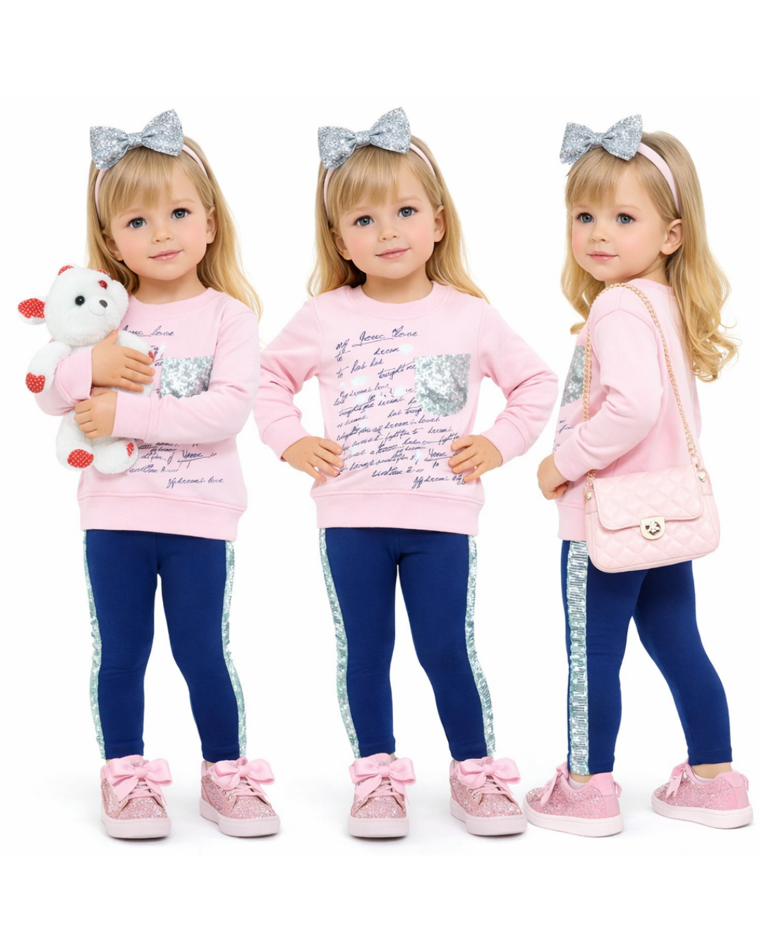 Pelops Kız Bebek Spor Taytlı Takım