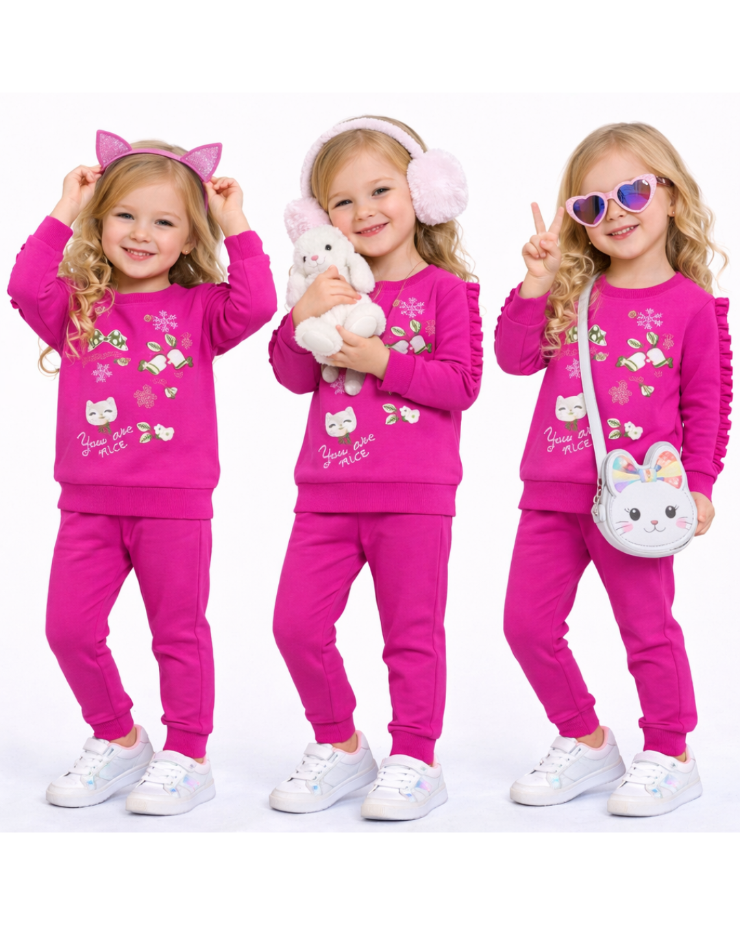 Pelops Kız Çocuk Spor Eşofman Takım