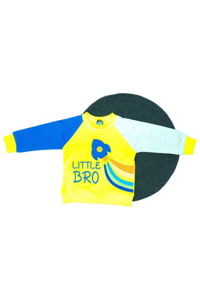 Pelops Erkek Bebek Spor Eşofman Takım Sarı - 6-9 Ay