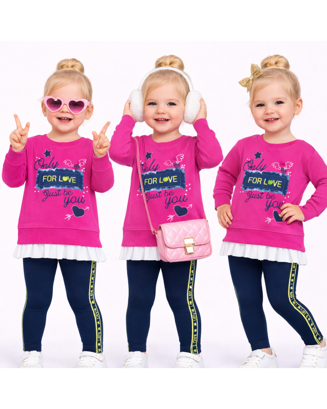 Pelops Kız Bebek Spor Taytlı Takım