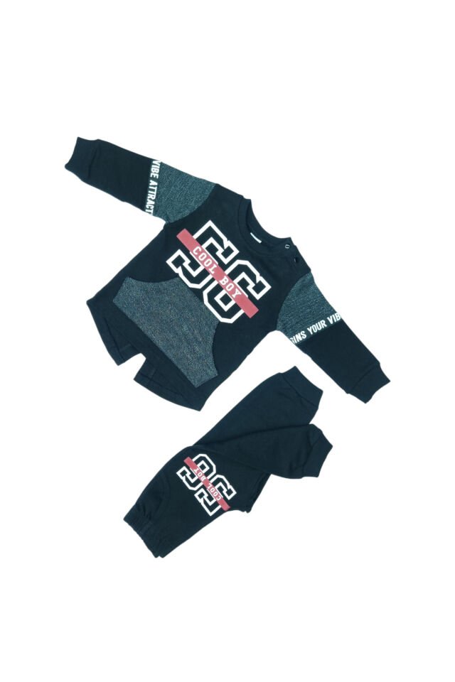 Pafim Erkek Bebek Spor Eşofman Takım Siyah - 6 Ay