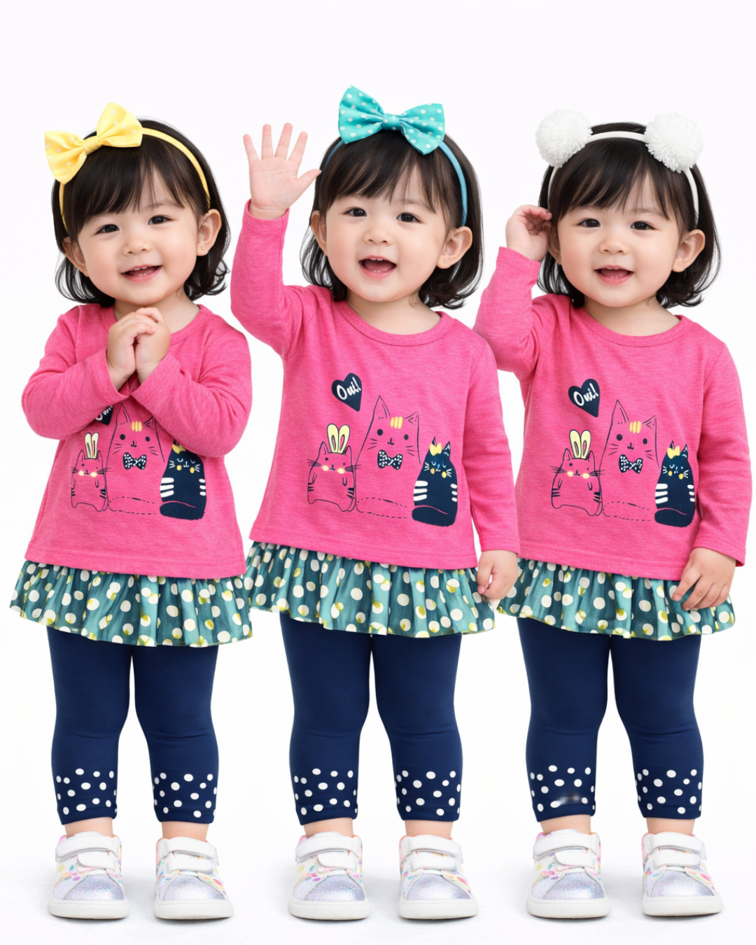 Pelops Kız Bebek Spor Taytlı Takım