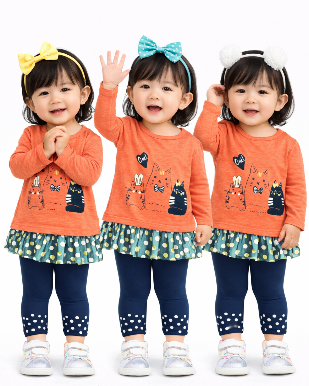 Pelops Kız Bebek Spor Taytlı Takım