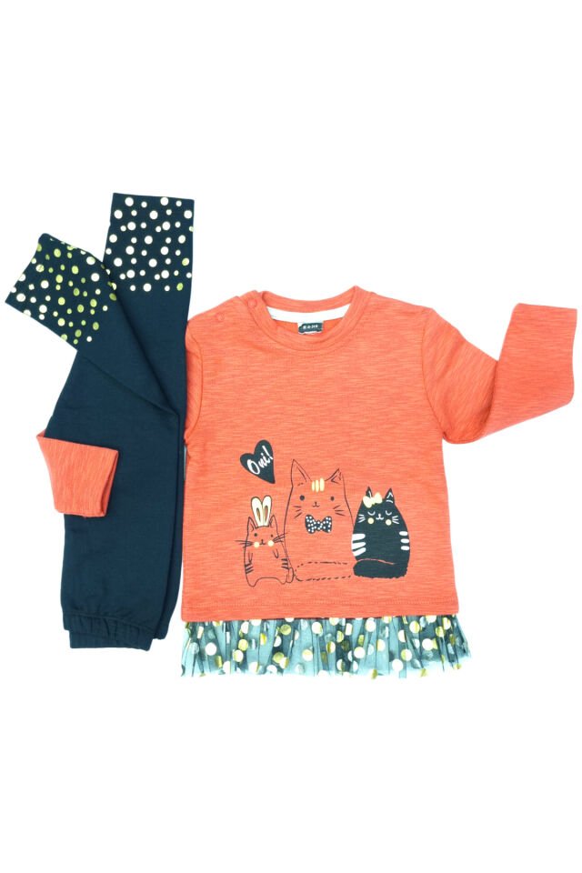 Pelops Kız Bebek Spor Taytlı Takım