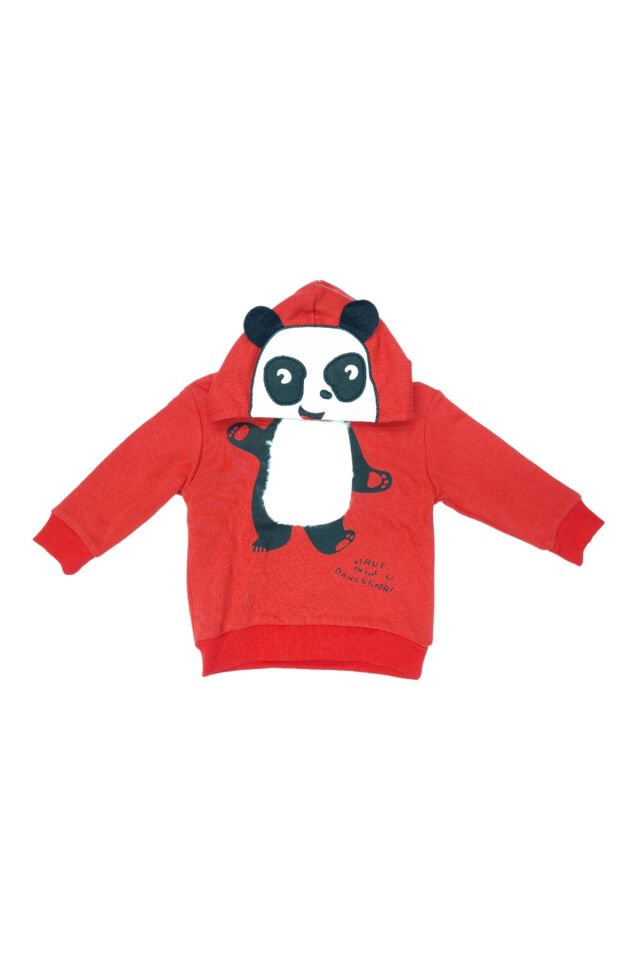 Pelops Erkek Bebek Spor Eşofman Takım Kırmızı - 6-9 Ay
