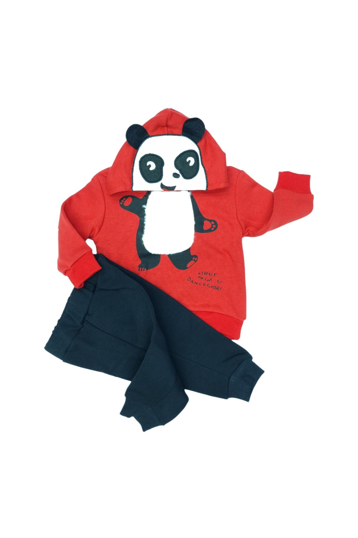Pelops Erkek Bebek Spor Eşofman Takım Kırmızı - 6-9 Ay