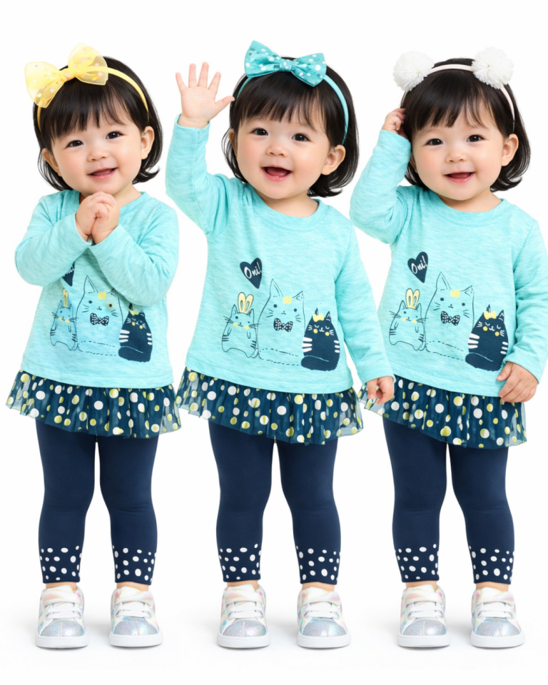 Pelops Kız Bebek Spor Taytlı Takım