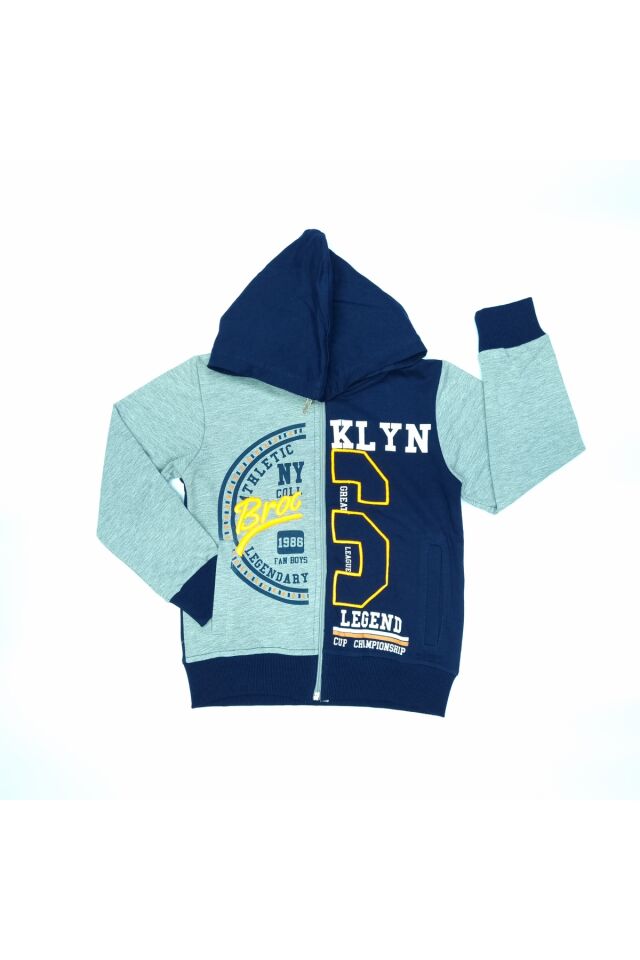 Pelops Erkek Çocuk Spor Eşofman Takım Lacivert - 6-7 Yaş