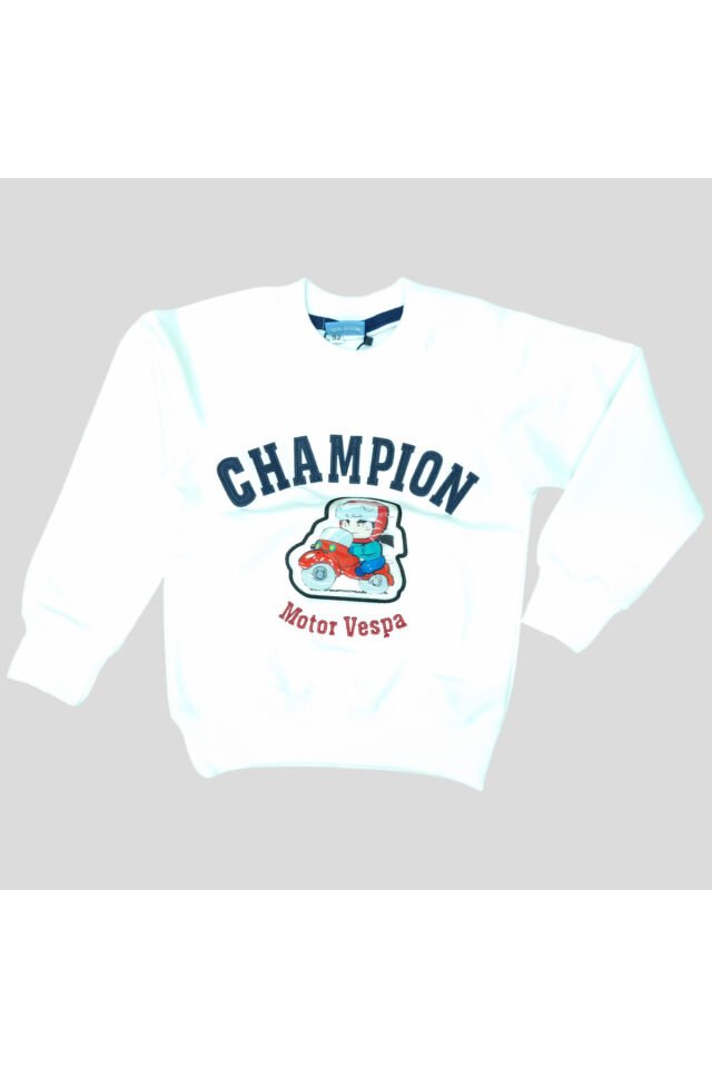 WD Erkek Çocuk Spor Eşofman Takım Beyaz - 5 Yaş