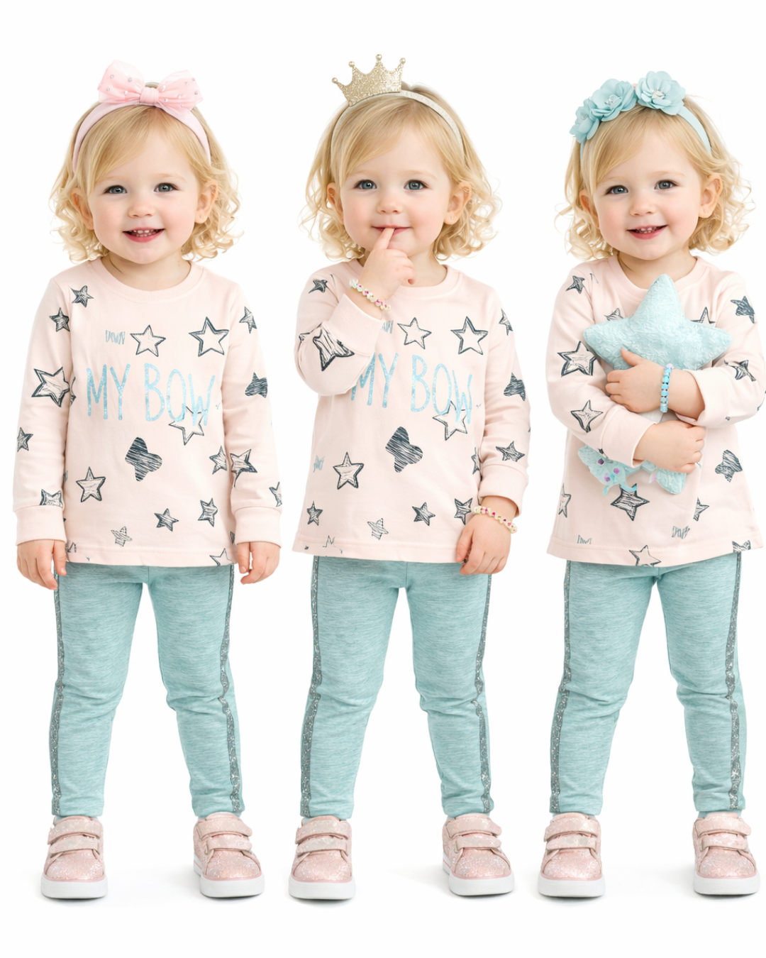 Pelops Kız Bebek Spor Taytlı Takım