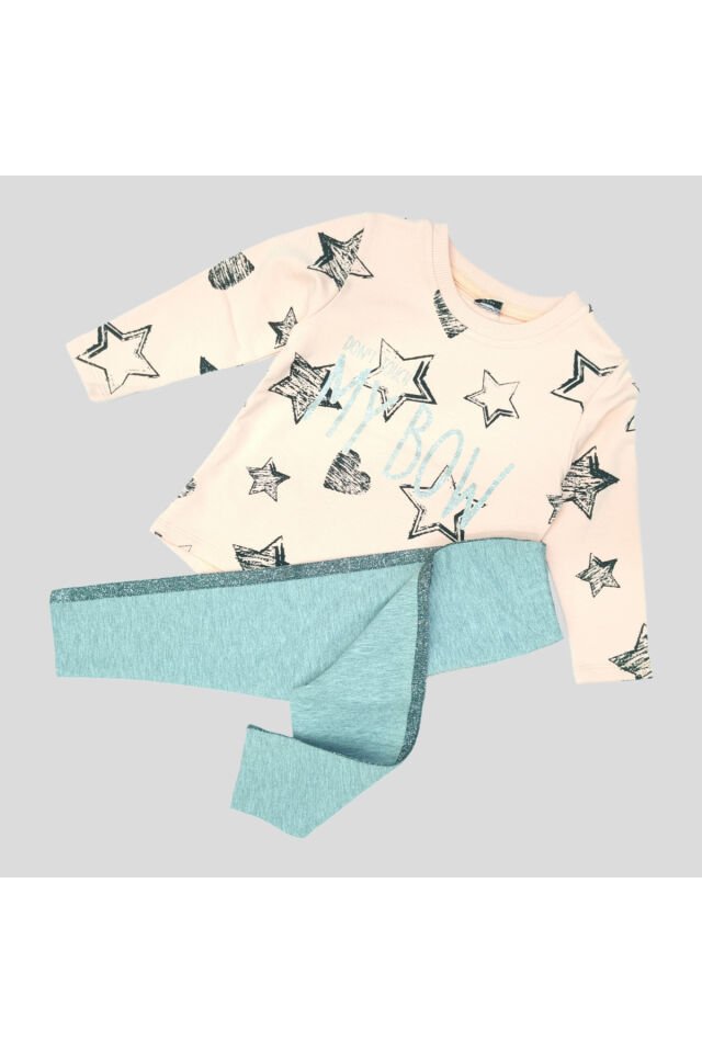 Pelops Kız Bebek Spor Taytlı Takım