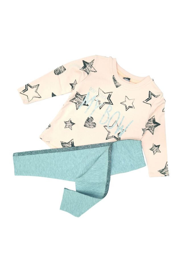 Pelops Kız Bebek Spor Taytlı Takım