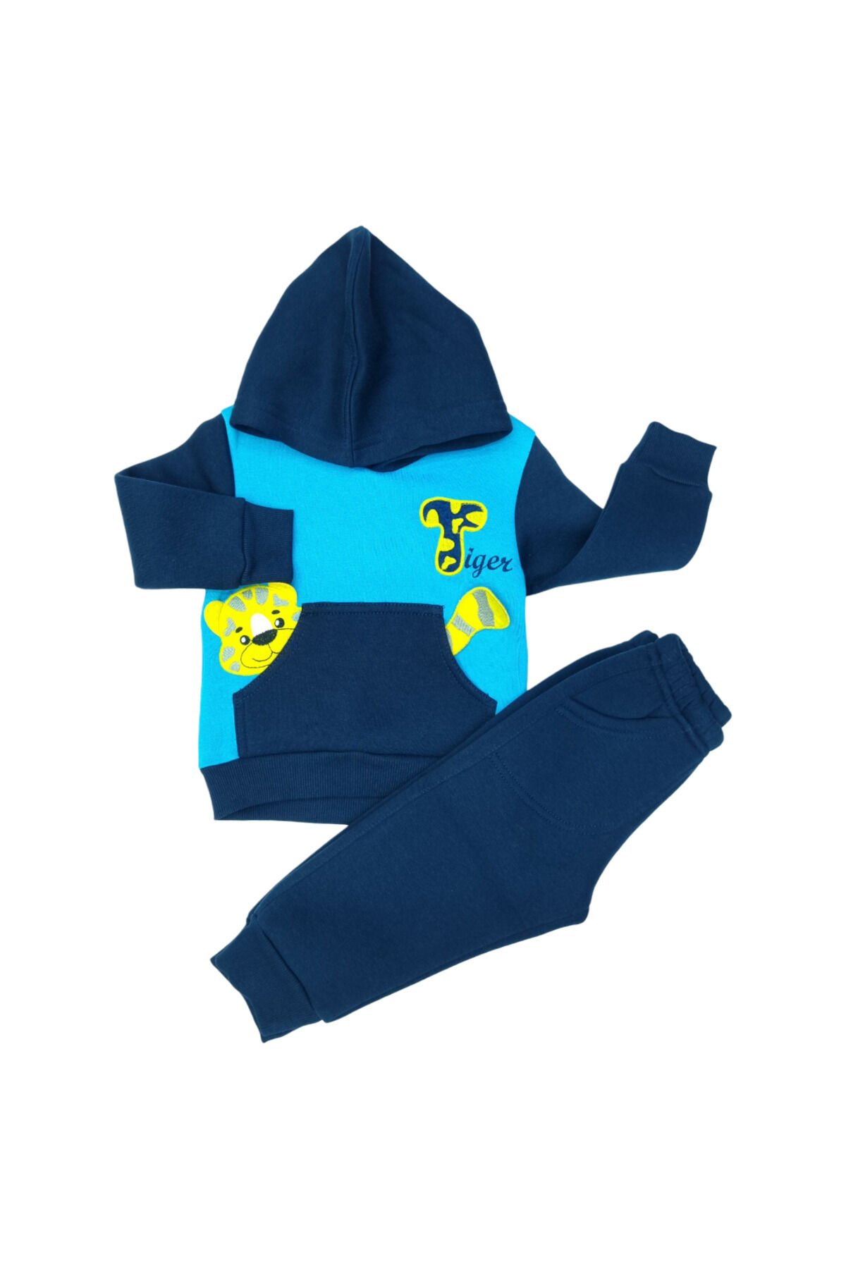 Pelops Erkek Bebek Spor Eşofman Takım Mavi - 1-2 Yaş