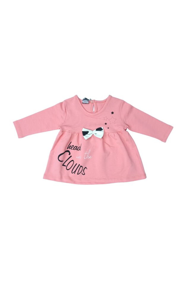 Pelops Kız Bebek Spor Taytlı Takım Pembe - 6-9 Ay